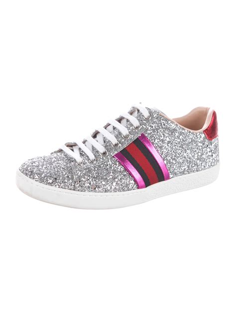 gucci shoes with glitter for sale|gucci ace glitter sneakers.